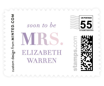 'Gilded Gradient (C)' wedding stamp