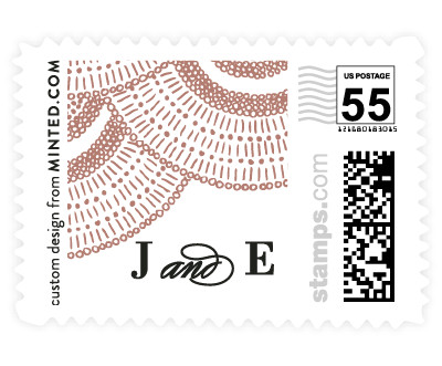 'Deco Fringe (B)' wedding stamp