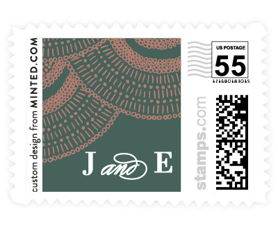 'Deco Fringe (D)' stamp design