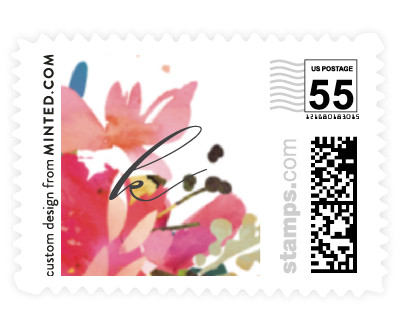 'Tossed Bouquet (D)' stamp