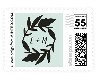 'Casual Botanical (F)' wedding stamp