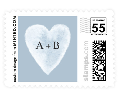 'Brushed Date (D)' postage stamp