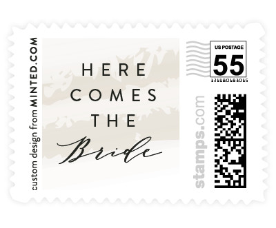 'Softly Brushed (E)' postage stamp