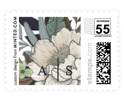 'Vintage Boughs (F)' stamp