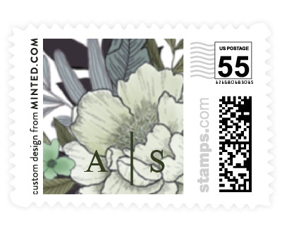 'Vintage Boughs (G)' wedding postage