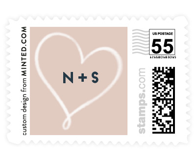 'Written With Love (B)' wedding stamps