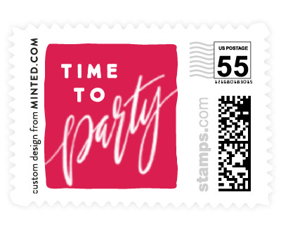 'Bridal Party Party (C)' postage stamp