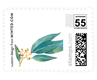 'Eucalyptus Leaves' stamp design