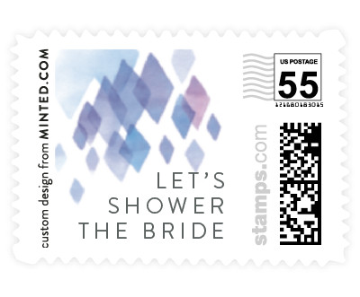 'Pink Diamonds (B)' wedding stamps