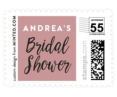 'Champagne Bottle (B)' wedding stamp
