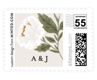'Peony Florals (B)' postage stamp