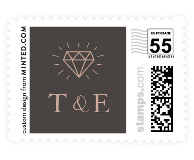 'Geometric Diamonds (F)' stamp design