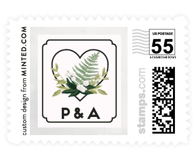'Botanical Name Plate (F)' wedding stamp