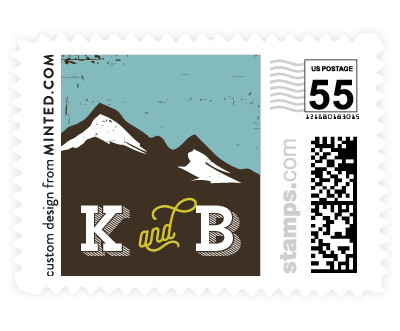 'Mountain Marriage' wedding postage