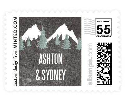 'Rustic Mountain' postage stamps