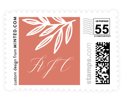 'Elegant Leaves (D)' postage