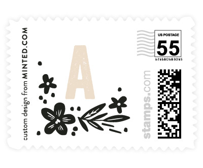 'Bride Florals (C)' stamp design
