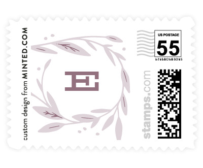 'Leaf Framed Shower (D)' postage stamp