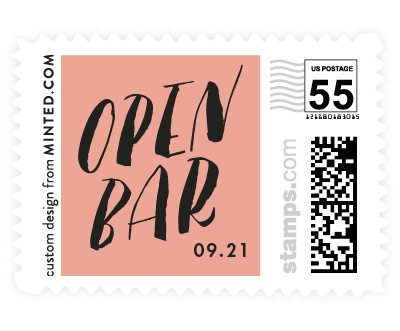 'Open Bar (D)' wedding stamps