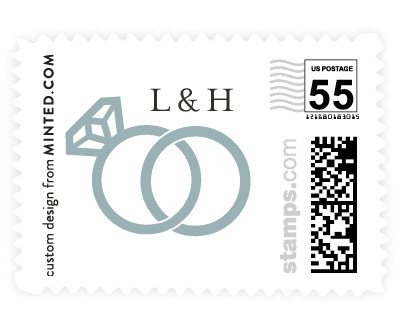 'DUO (F)' wedding stamps