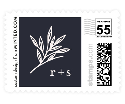 'Foiled Wreath' postage stamp