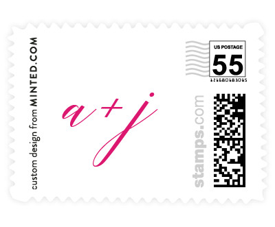 'Love Script (C)' wedding stamp