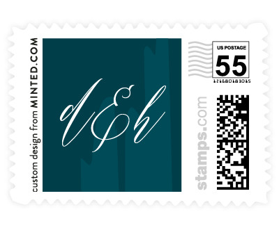 'Framed In Gold (B)' wedding stamps