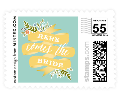 'Adorned Ribbon (E)' wedding stamps
