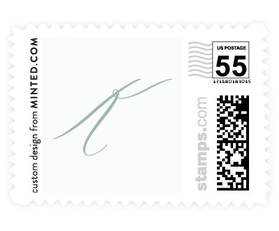 'Sparkly Leaves (E)' postage