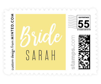 'Modern Bride (F)' wedding postage