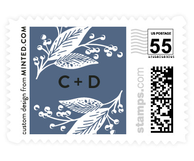 'Scripted Botanicals (F)' postage stamp