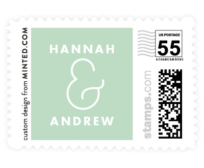 'AND (C)' wedding stamp