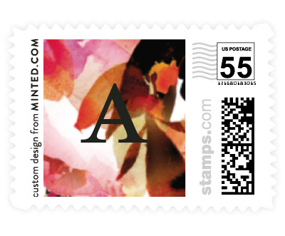 'Tropic Drape (D)' wedding stamps