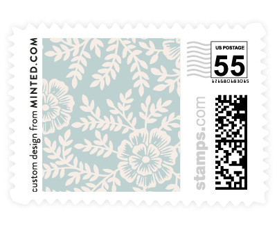 'Leaves And Kraft (B)' wedding stamps