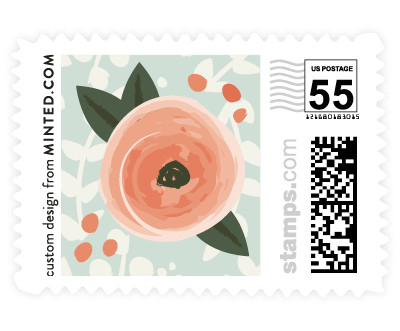 'English Floral Garden' stamp design