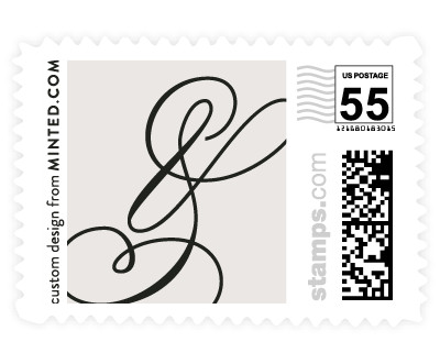 'Fresh Monogram (B)' stamp design