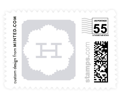 'Grand Lace (B)' wedding stamp