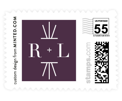 'Mix + Mingle' wedding stamp