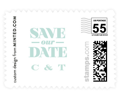 'Nouvelle (B)' wedding stamp